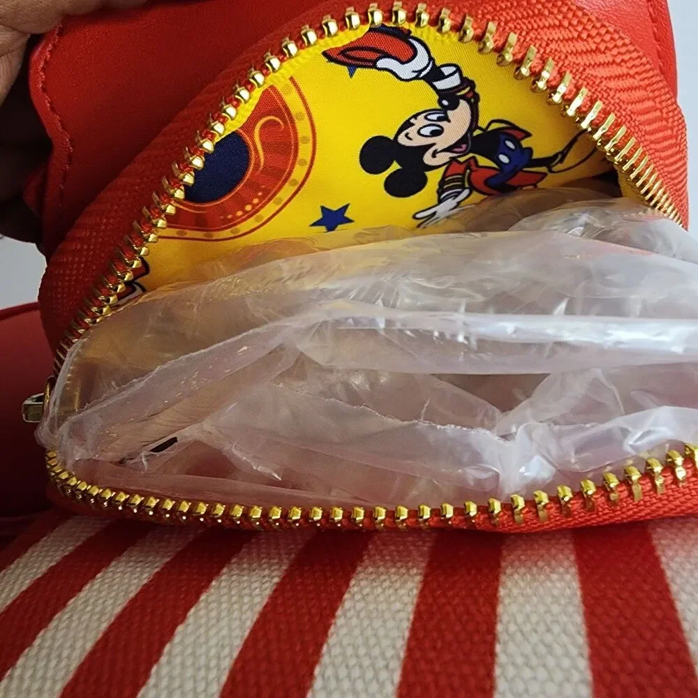 Loungefly Disney Mickey Mouse Circus Ticket Belt Bag with Coin Purse New